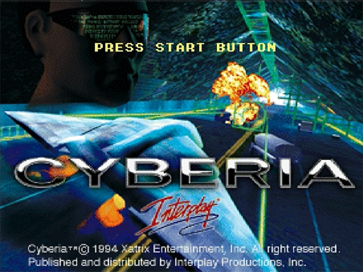 Cyberia title screen for Sega Saturn